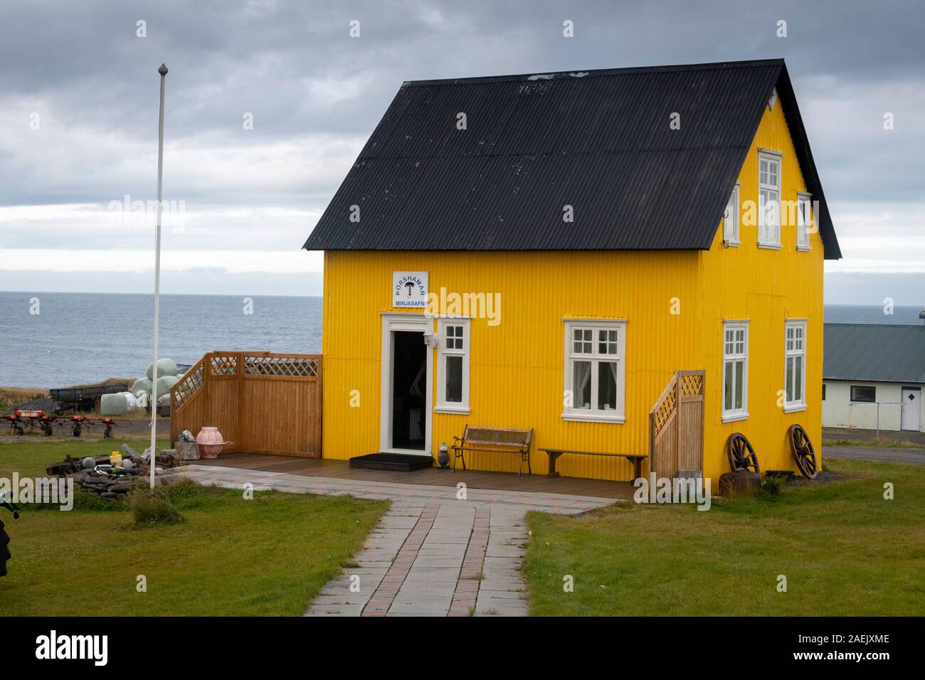 Tjorns mánárbakki Museum, Halbinsel, Island Stockfoto