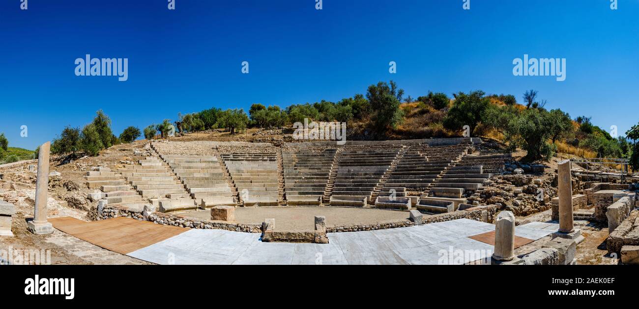 Das kleine Theater der antiken Epidaurus, Peloponnes, Griechenland