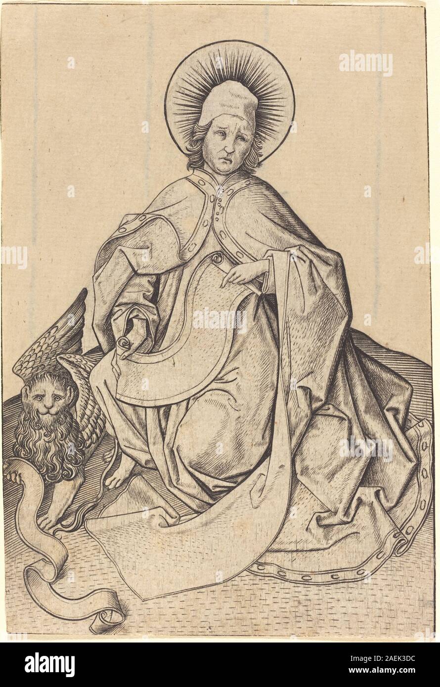 Master ES, St. Mark, c 1460-1465 Saint Mark; c. 1460/1465 Stockfoto