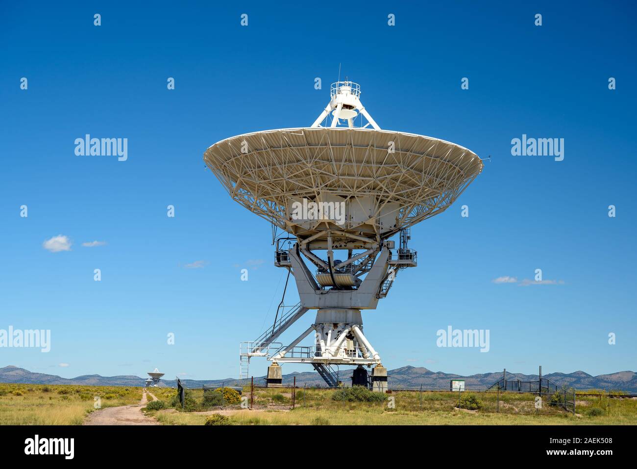 Der Karl G. Jansky sehr große Reihe (VLA) ist ein Zentimeter Wellenlänge Radio Astronomy Observatory in Central New Mexico auf den Ebenen von San Ag Stockfoto