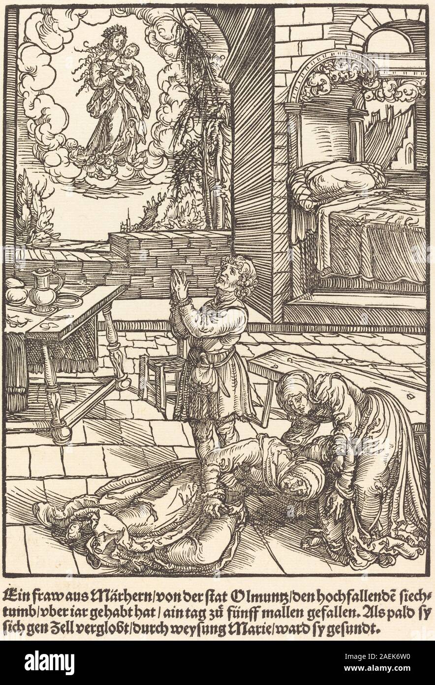 Master der Wunder von Mariazell, Ein Frau aus Marhern, c 1503 Ein Frau aus Marhern ...; circa 1503 Datum Stockfoto