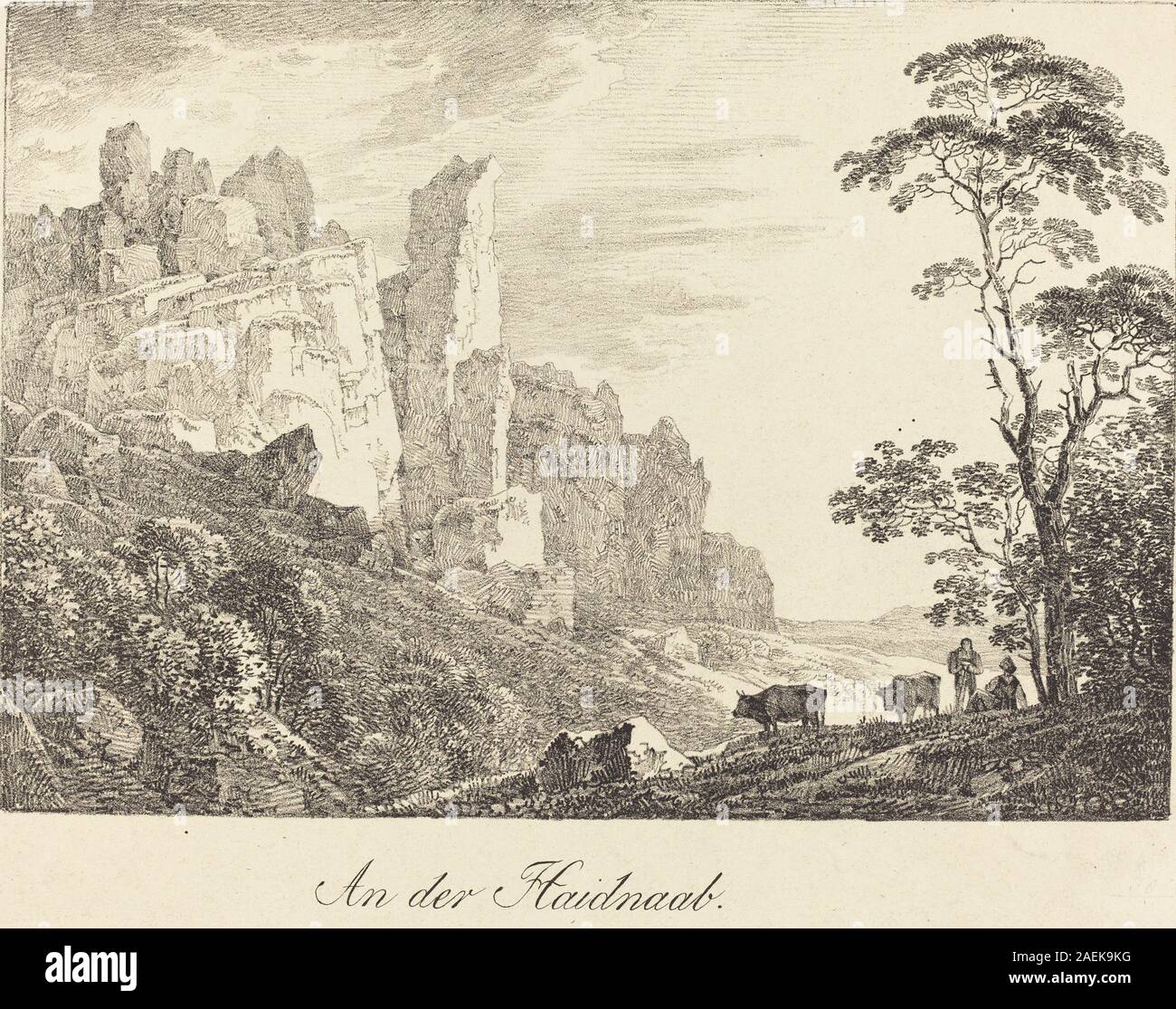 Max Joseph Wagenbauer, der Haidnaab, 1806 An der Haidnaab; 1806 Datum Stockfoto