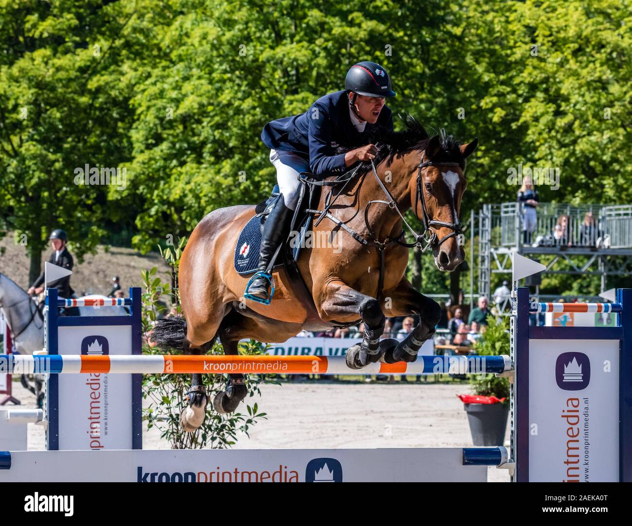 Haarlemmermeer Holland 19 Juni 2019 Concours Hippique Pferd springen Stockfoto