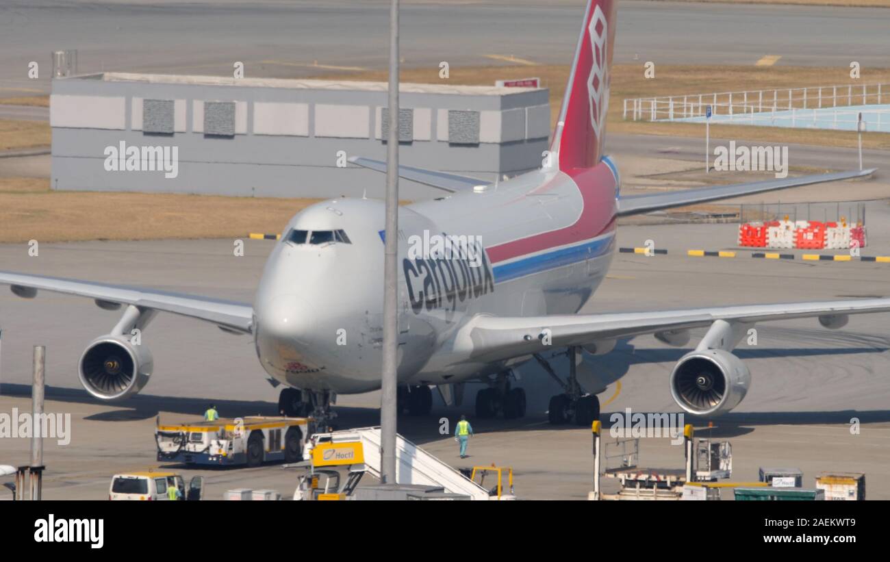 Foto Cargolux Boeing 747 Stockfoto