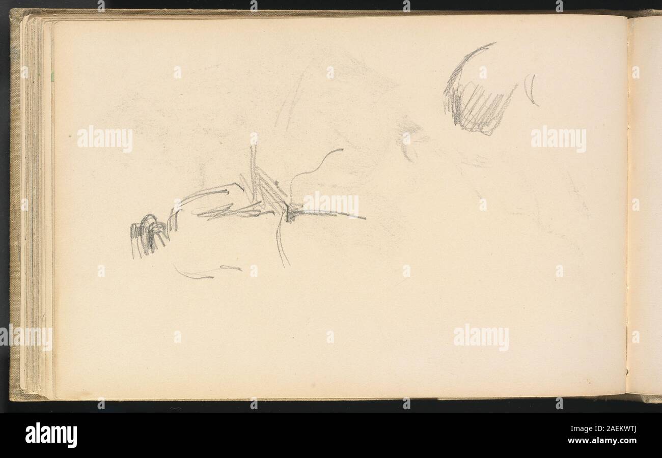 Paul Cézannes „Ein Mann von hinten gesehen“, gemalt zwischen 1880 und 1883, zeigt die Figur eines Mannes mit dem Rücken zum Betrachter. Die Arbeit konzentriert sich auf Form, Haltung und Interaktion von Figur und umgebendem Raum und betont Cézannes Studium der menschlichen Anatomie und der kompositorischen Struktur. Stockfoto