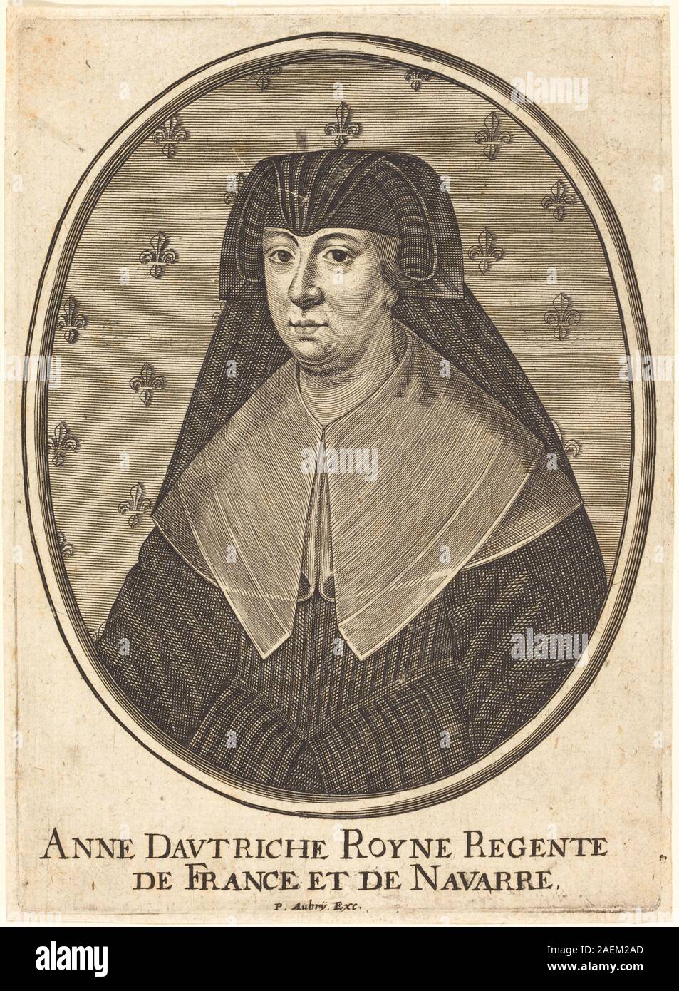 Pierre Aubry, Anna von Österreich Anna von Österreich Stockfoto