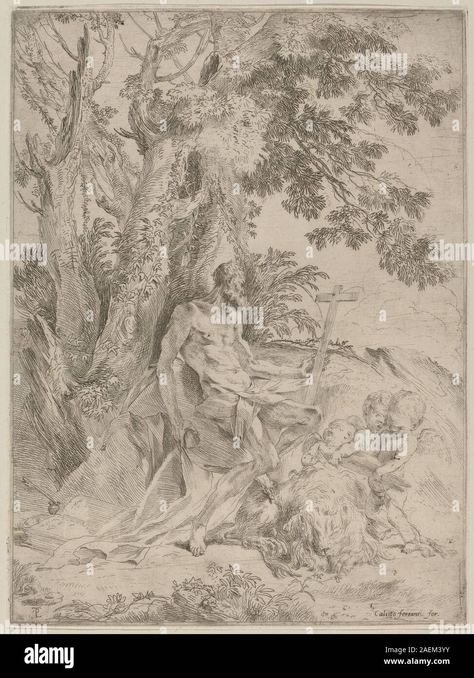 Pietro Testa, Hieronymus, 1632-1633 Hieronymus; 1632/1633 Stockfoto