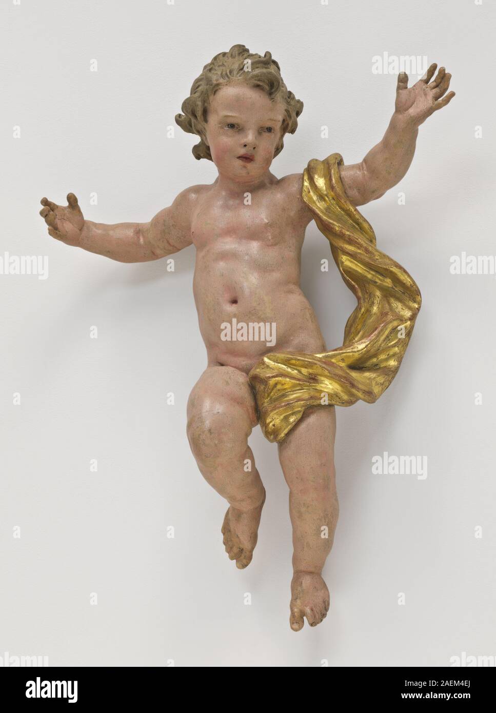 Wahrscheinlich Österreichischen aus dem 18. Jahrhundert, jubelnde Putto (möglicherweise das Kind Christus), c 1750 jubelnden Putto (möglicherweise das Kind Christus); ca. 1750 Datum Stockfoto