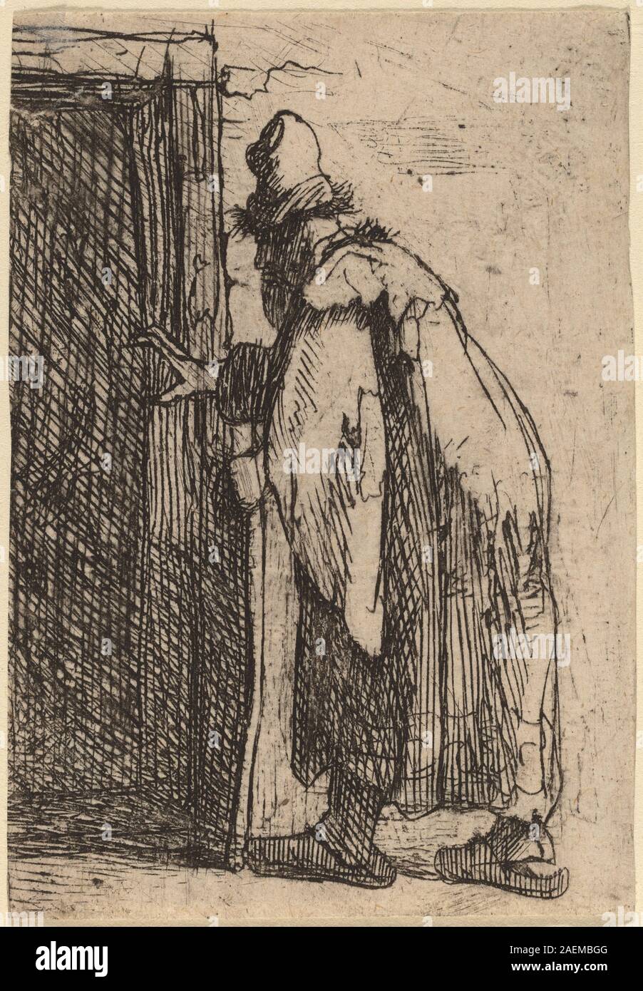 Rembrandt van Rijn, die Blindheit des Tobit - eine Skizze, c1629, die Blindheit des Tobit: Eine Skizze; c. 1629 Stockfoto