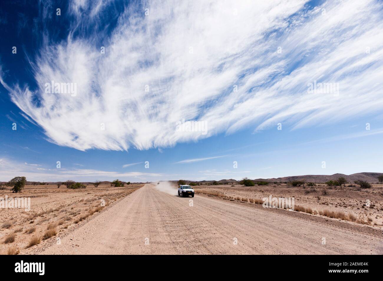Wild Gravel Road, Damaraland (Erongo), Namibia, Südafrika, Afrika Stockfoto