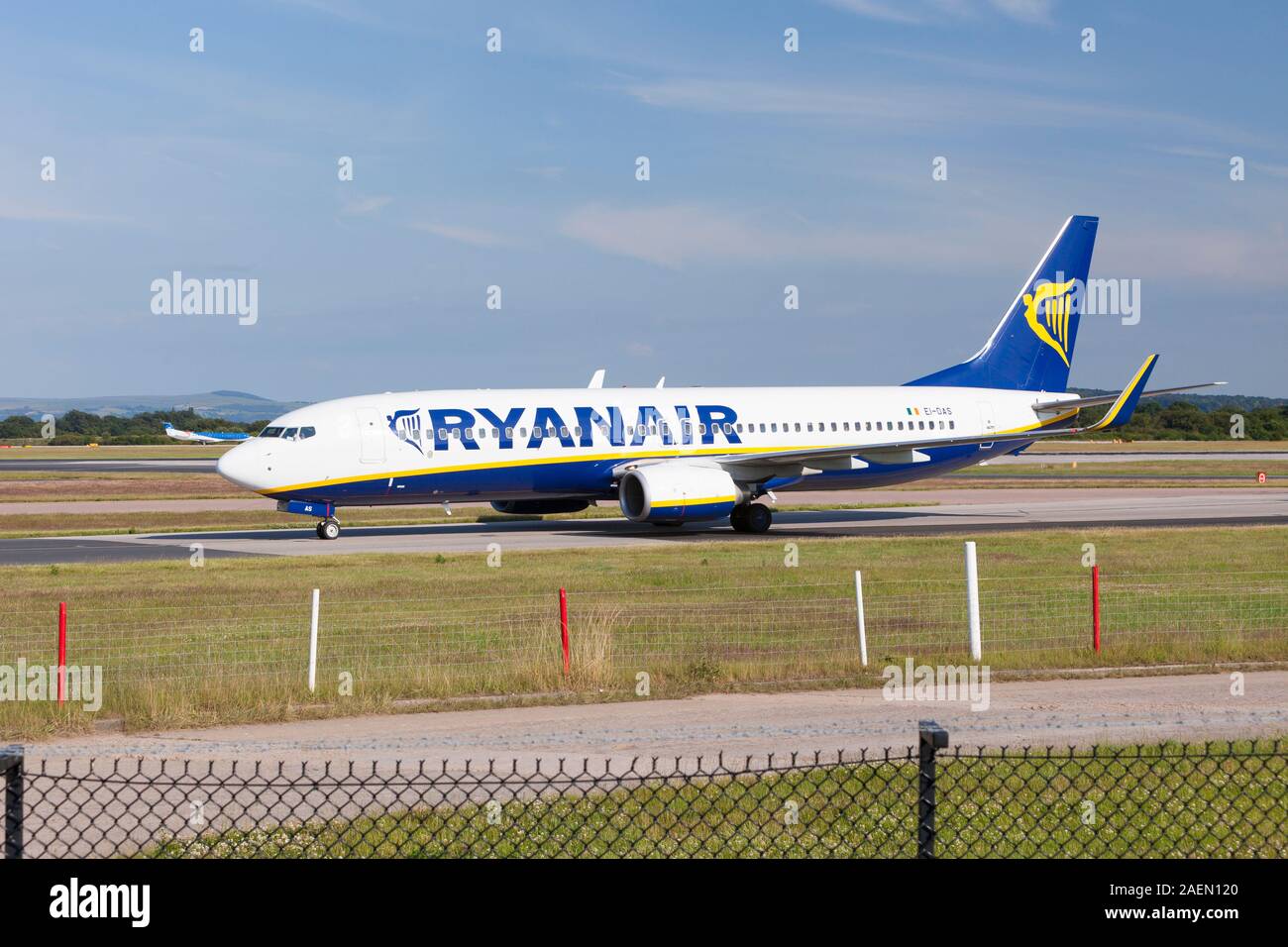 Ryanair-Flugzeug, England Stockfoto