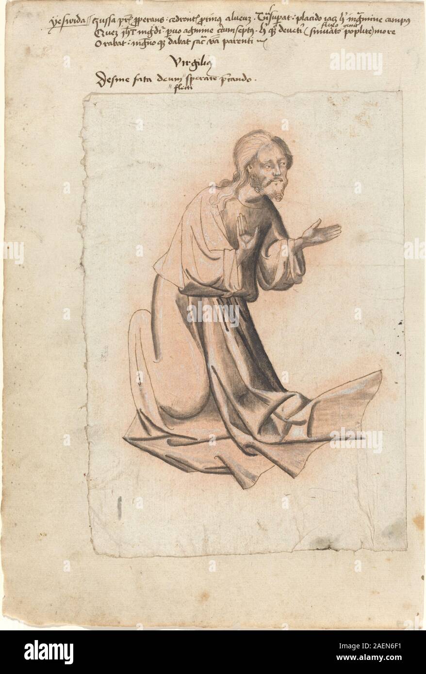 Süddeutschen aus dem 15. Jahrhundert, Christus im Gebet kniend, c 1425, Christus kniend im Gebet; c. 1425 Stockfoto