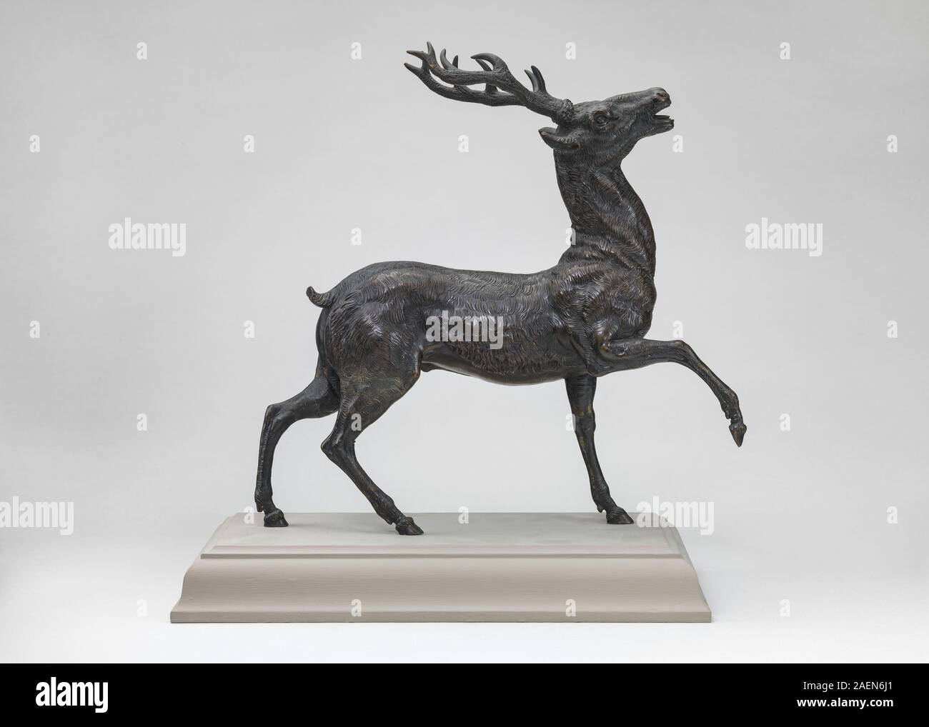 Süddeutschen aus dem 16. Jahrhundert, schreitenden Hirsches, c 1590-1599, schreitenden Hirsches; c. 1590/1599 Stockfoto