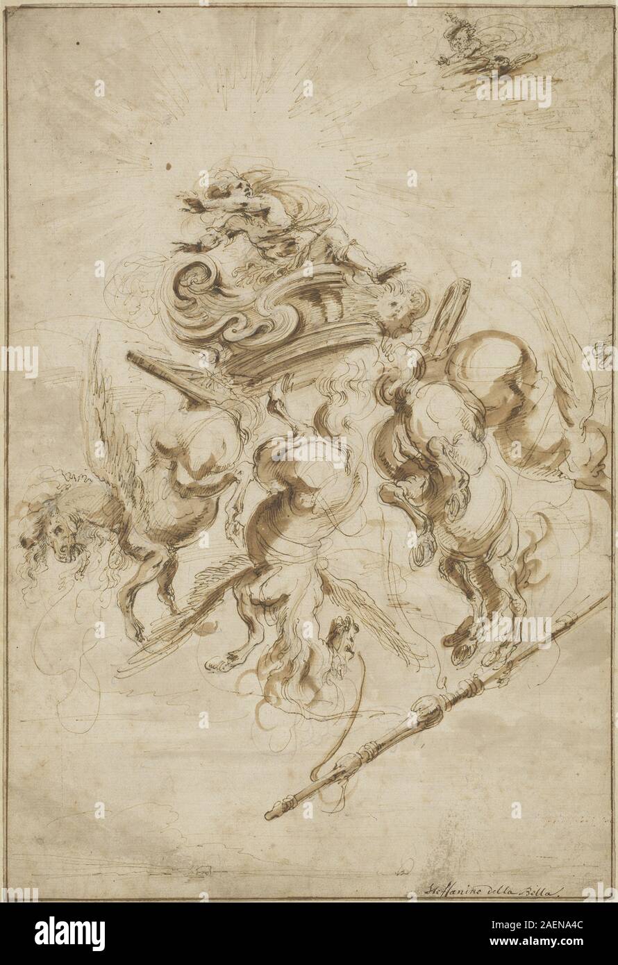 Stefano Della Bella, den Sturz des Phaeton, c 1655, der Sturz des Phaeton; c. 1655 Stockfoto