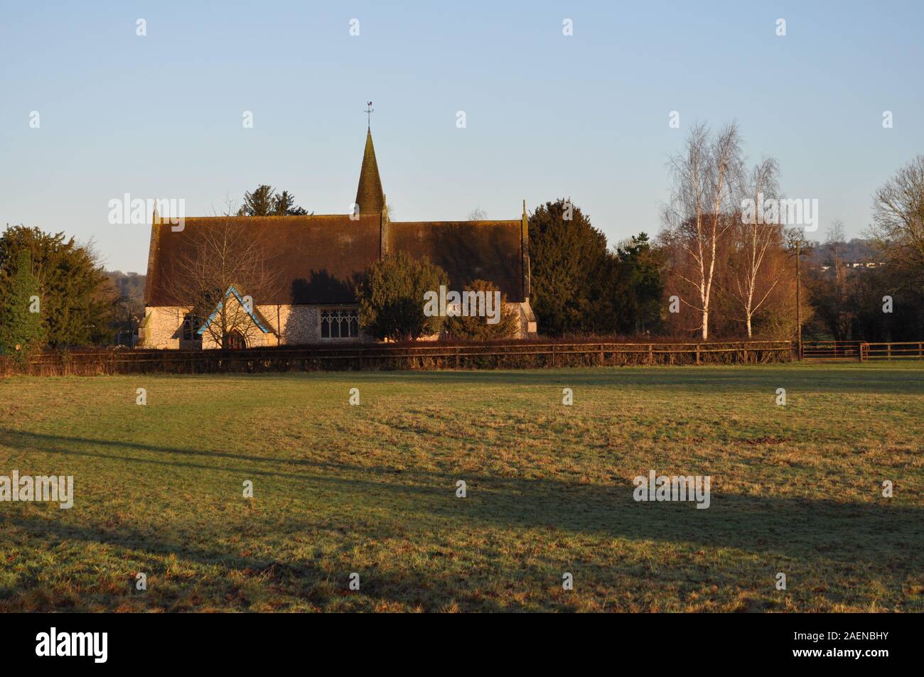 Emmanuel Kirche Sidlow Surrey Surrey Stockfoto