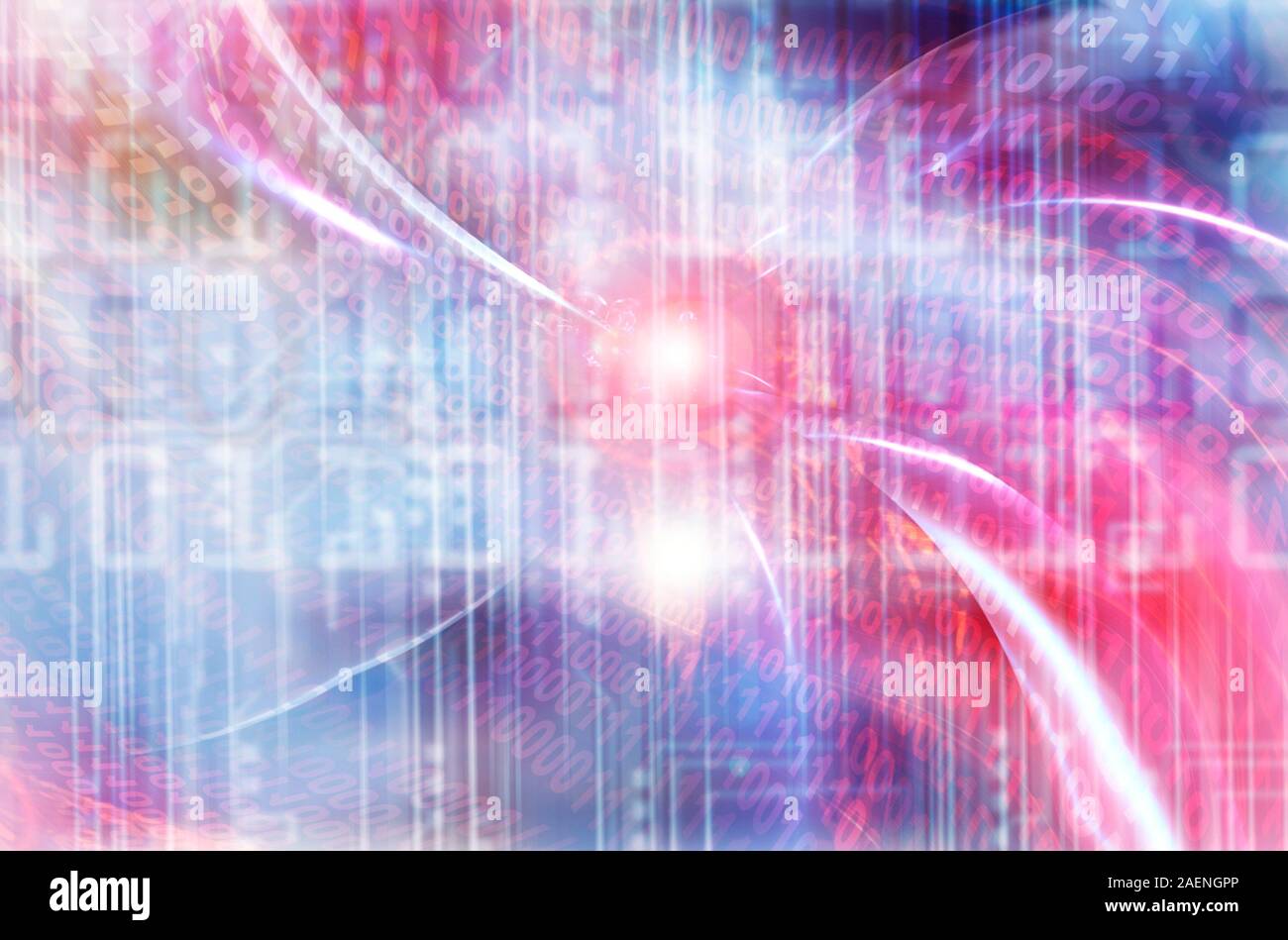 Quantum Computing und Quantum Physik Konzept Stockfoto