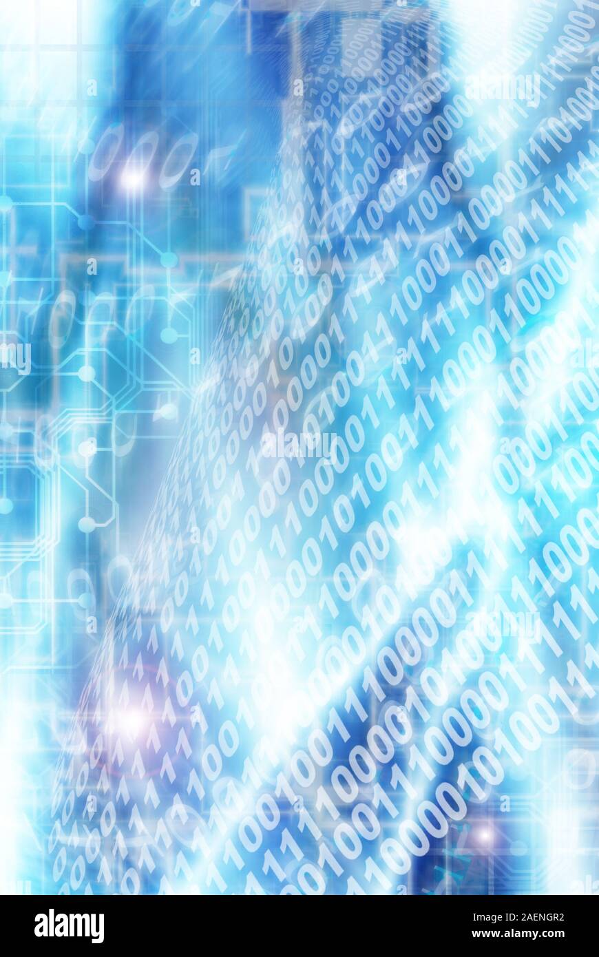 Quantum Computing und Quantum Physik Konzept Stockfoto