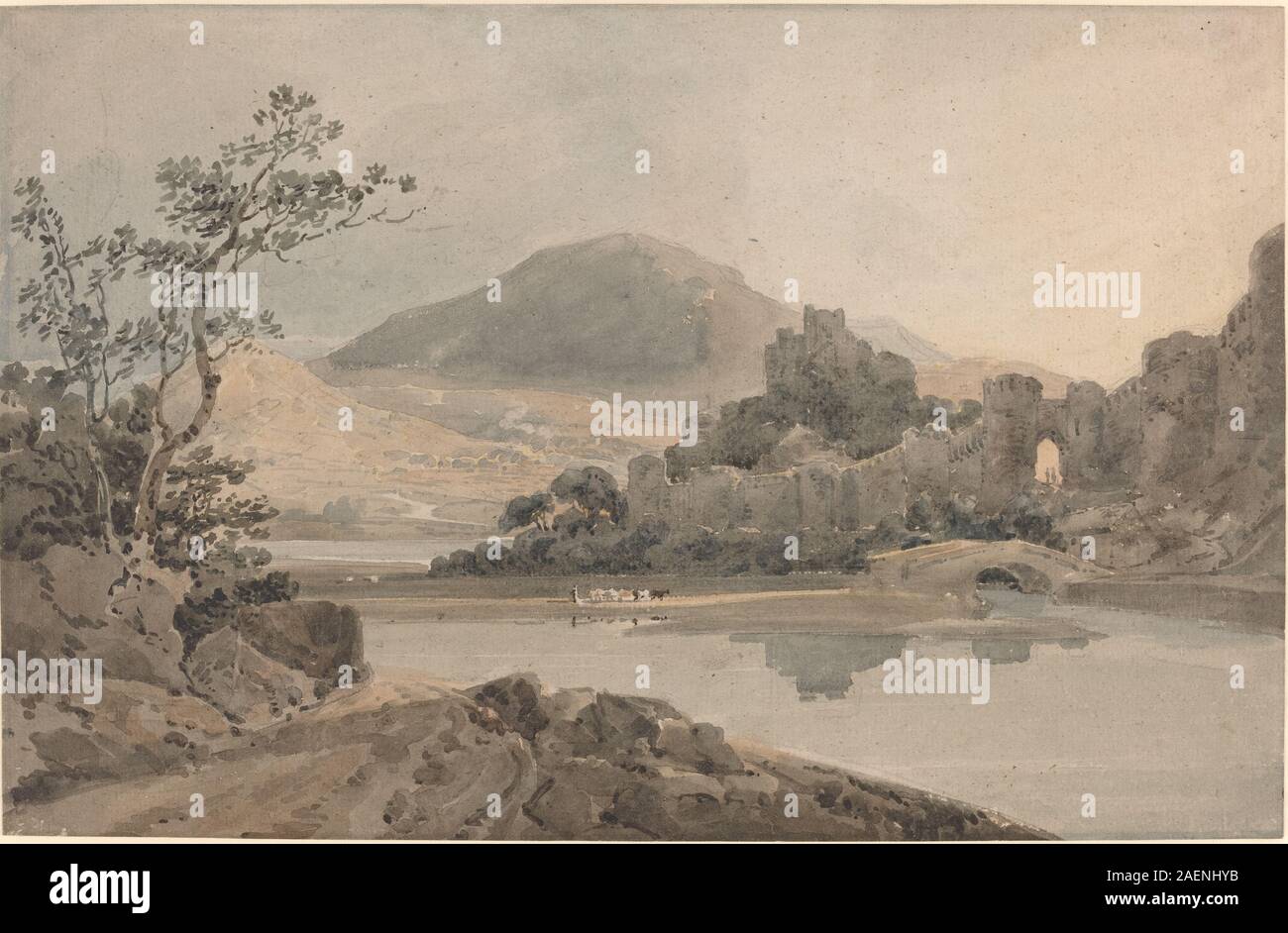 Thomas Girtin, Conway Castle, North Wales, c 1800, Conway Castle, North Wales; c. 1800 Stockfoto