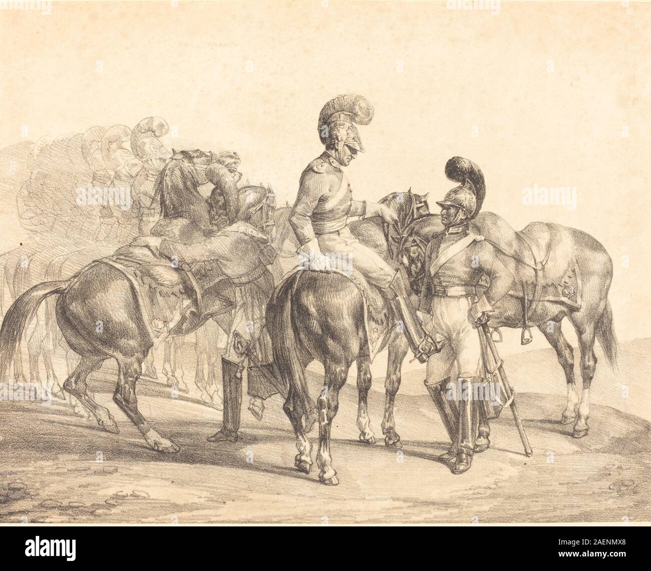 Theodore Gericault, eine Partei der Rettungsschwimmer, 1821, eine Partei des Lebens wachen; 1821 Datum Stockfoto