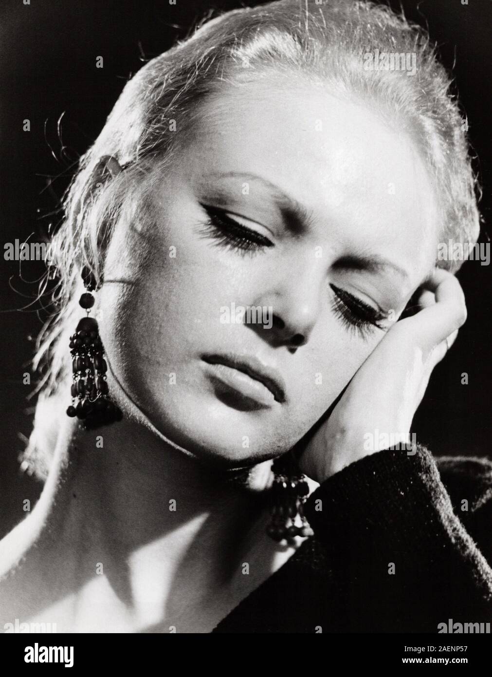 Barbara Schöne, deutsche Plant und Sängerin, Deutschland Ende 1960er Jahre. Die deutsche Schauspielerin und Sängerin Barbara Schoene, Deutschland Ende der 1960er Jahre. Stockfoto