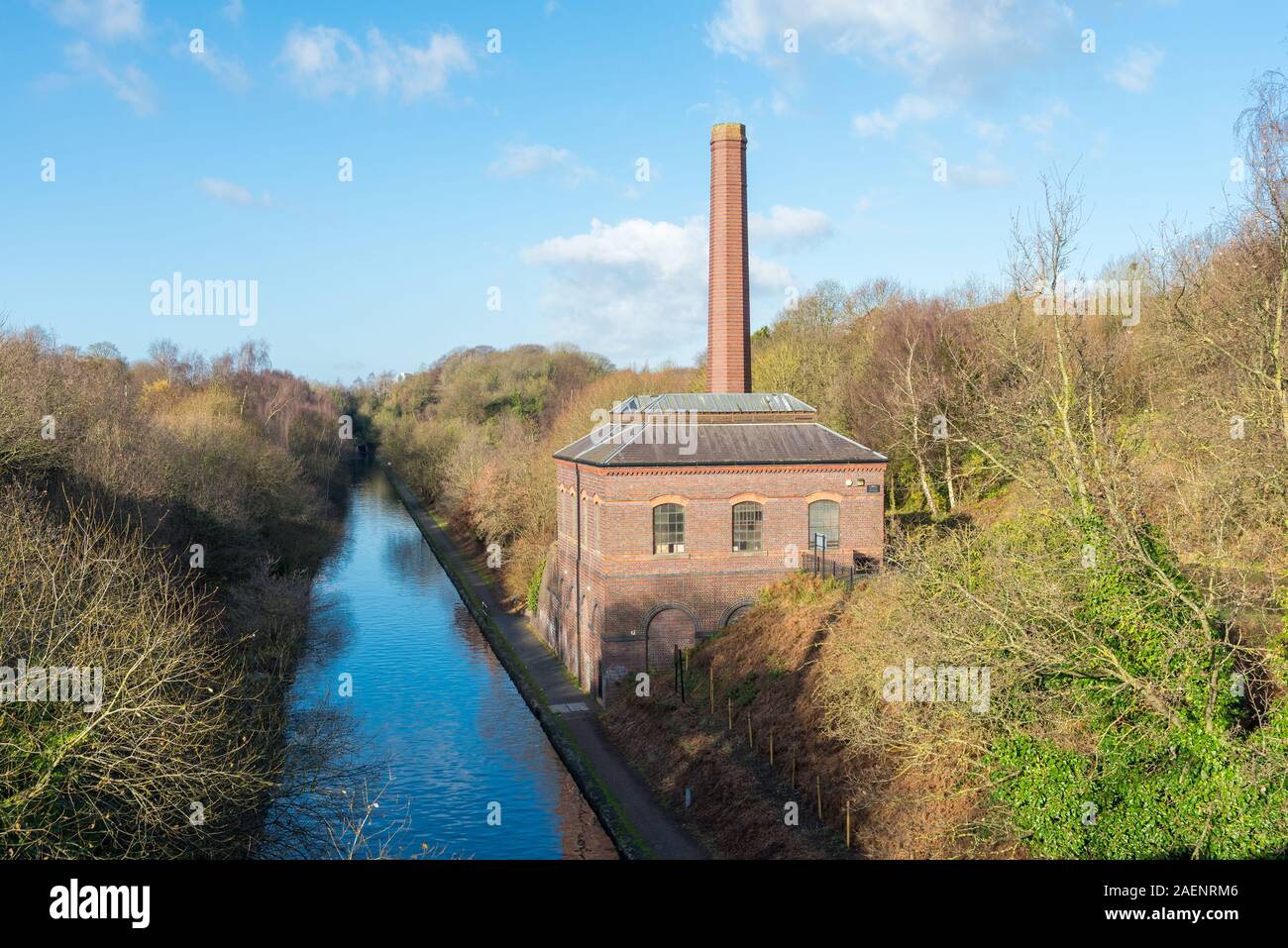 Galton Tal Pumpstation in Smethwick, West Midlands gepumptes Wasser aus dem unteren neue Main Line Kanal bis zu den alten Main Line Kanal Stockfoto