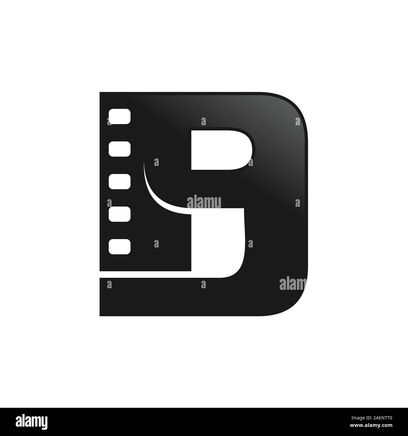 Film Medien Film erstmalige B Lettermark Vektor Symbol Grafik logo Icon Design Vorlage Stock Vektor