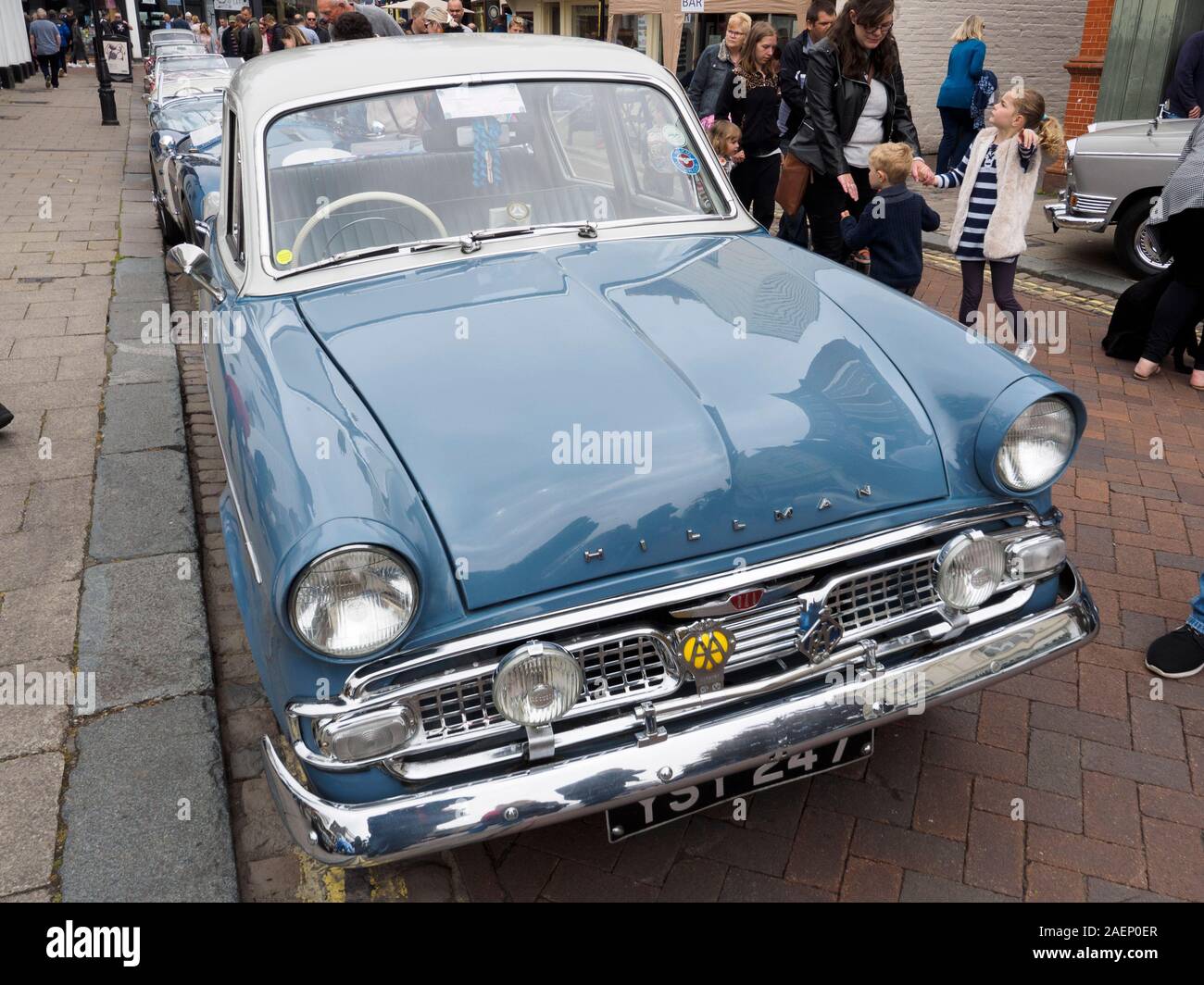 Ein Hillman Oldtimer Stockfoto