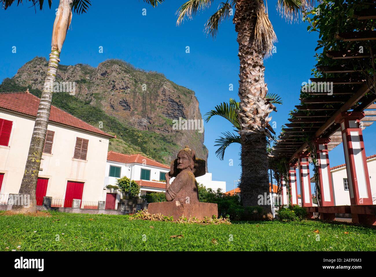 Portugal, Madeira: Ortschaft Porto da Cruz Stockfoto