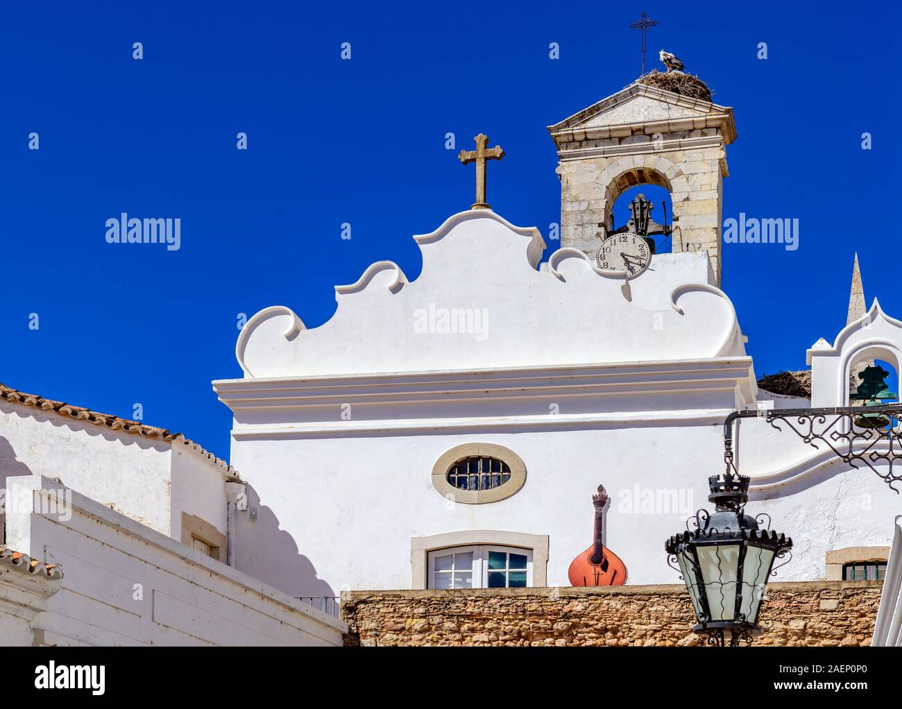 Faro Touristenattraktion Arco da vila Touristenattraktionen. Faro, Ostalgarve Portugal. Stockfoto