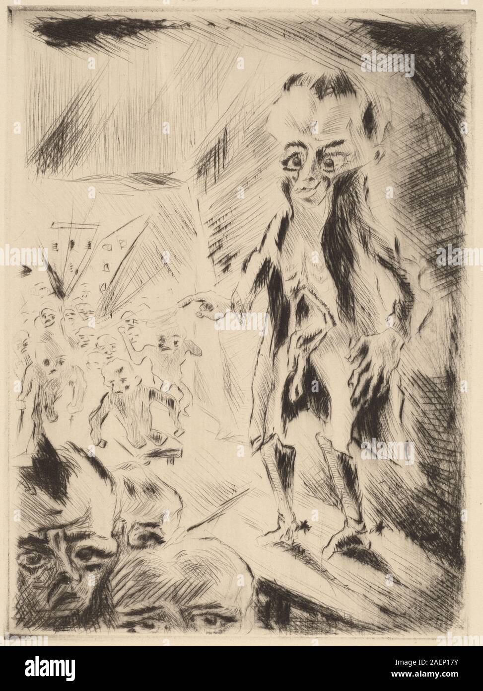 Walter Gramatté, Szene im Cafe mit dem Krüppel, 1918, Szene im Cafe mit dem Krüppel; 1918 Datum Stockfoto