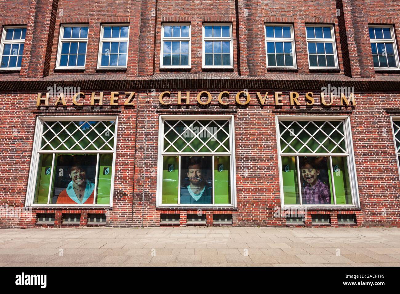 HAMBURG, DEUTSCHLAND - Juli 07, 2018: Hachez Chocoversum ist ein Schokoladenmuseum in der Stadt Hamburg, Deutschland Stockfoto