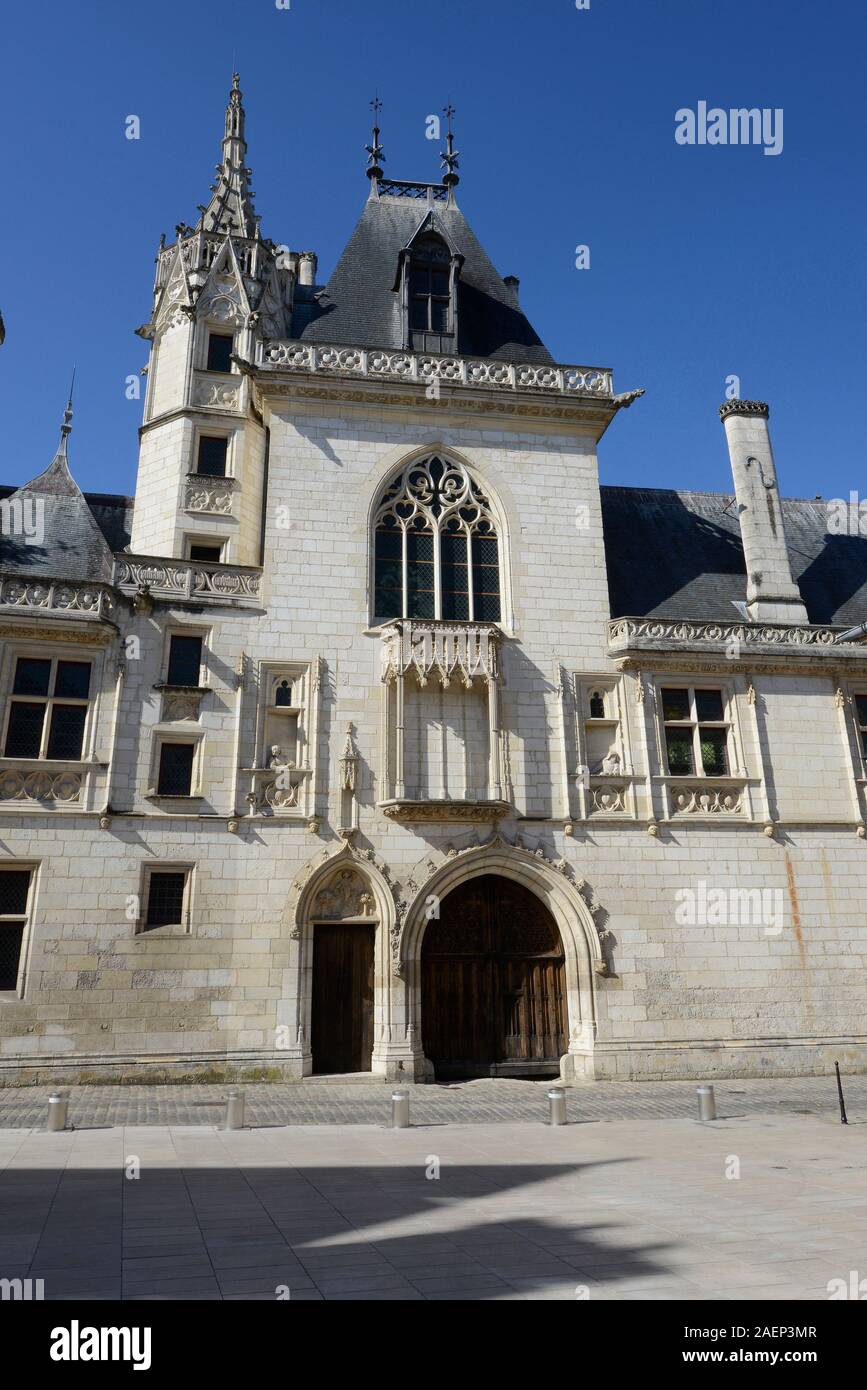 Bourges (Frankreich): patrizierhaus "Palais Jacques Coeur" Stockfoto