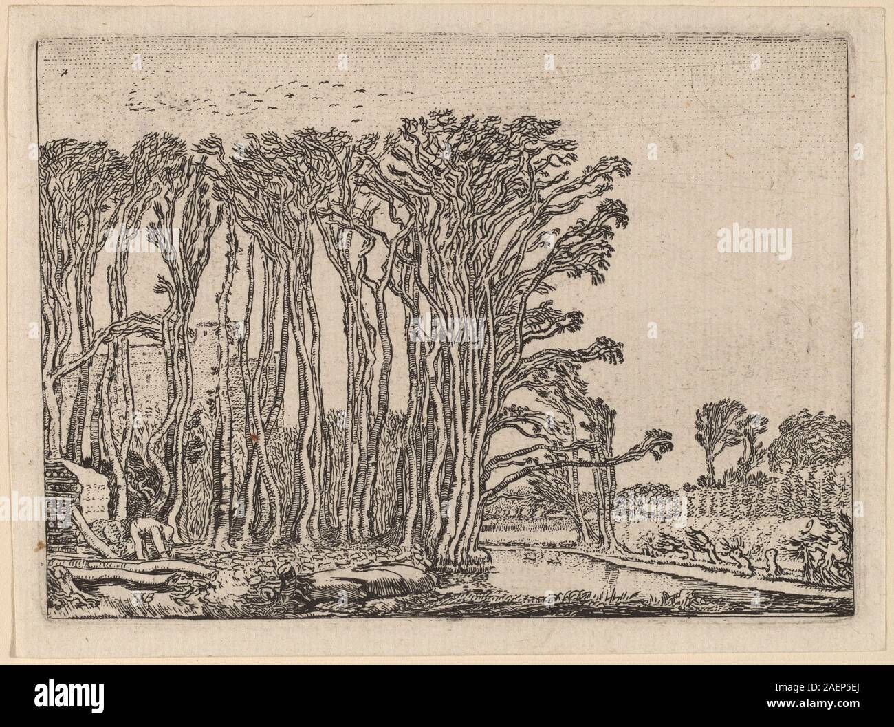 „The Charcoal-Burner“, gemalt von Willem Buytewech im Jahr 1621, zeigt einen Mann, der mit Kohle arbeitet und ländliche Arbeitskräfte, Werkzeuge und die Umgebung im Freien in niederländischer Kunst des 17. Jahrhunderts darstellt. Stockfoto