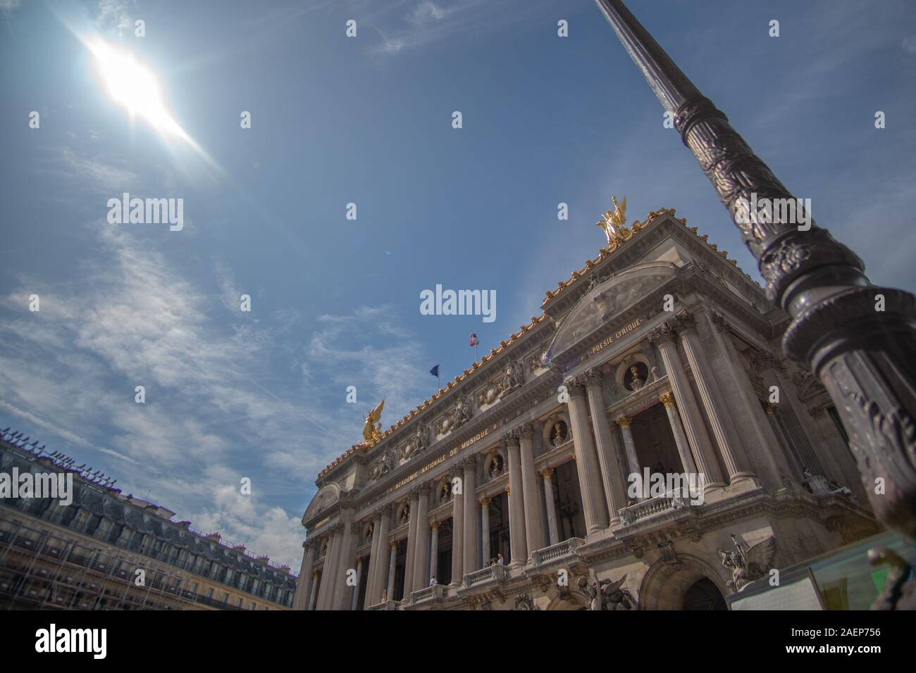Opera Garnier in Paris in der Sonne Stockfoto