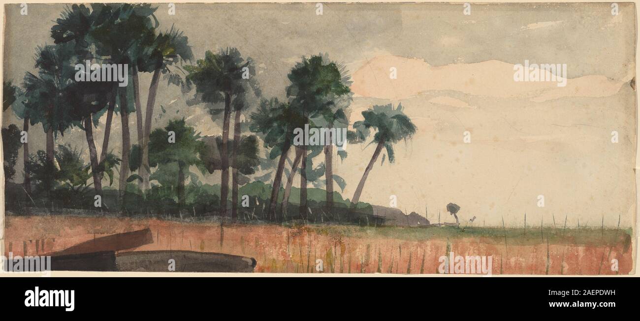 Winslow Homer, Palmen, Rot, 1890, Palmen, Rot; 1890 Datum Stockfoto