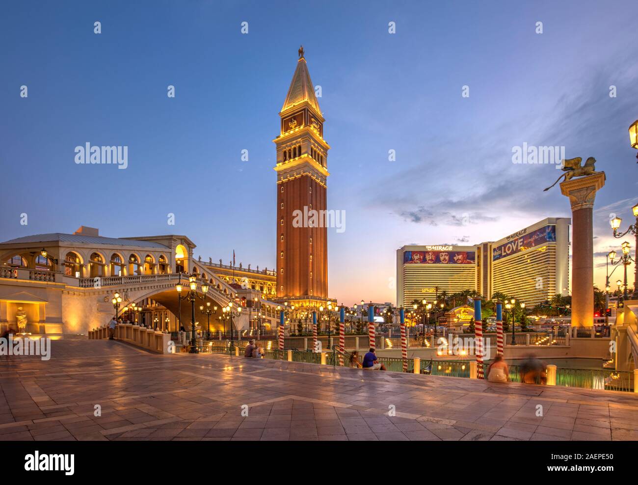 Das Venetian Hotel in Las Vegas, Nevada, Vereinigte Staaten Stockfoto
