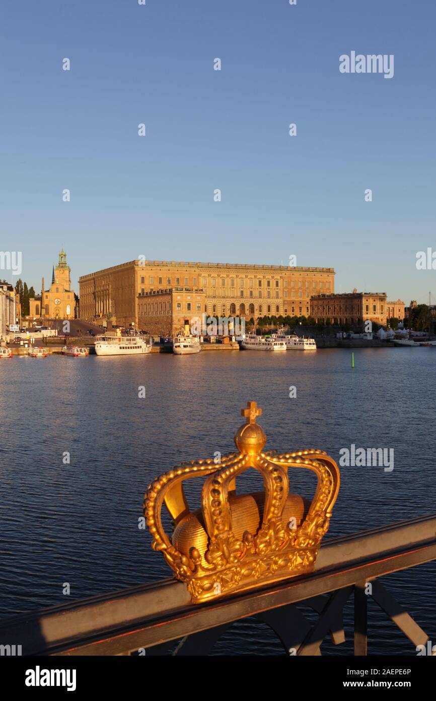 Der königliche Palast, Stockholm, Schweden Stockfoto