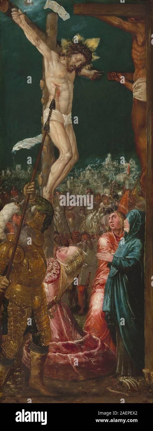 Workshop von Hans Mielich, die Kreuzigung, c 1550-1575, die Kreuzigung; c. 1550/1575 Stockfoto