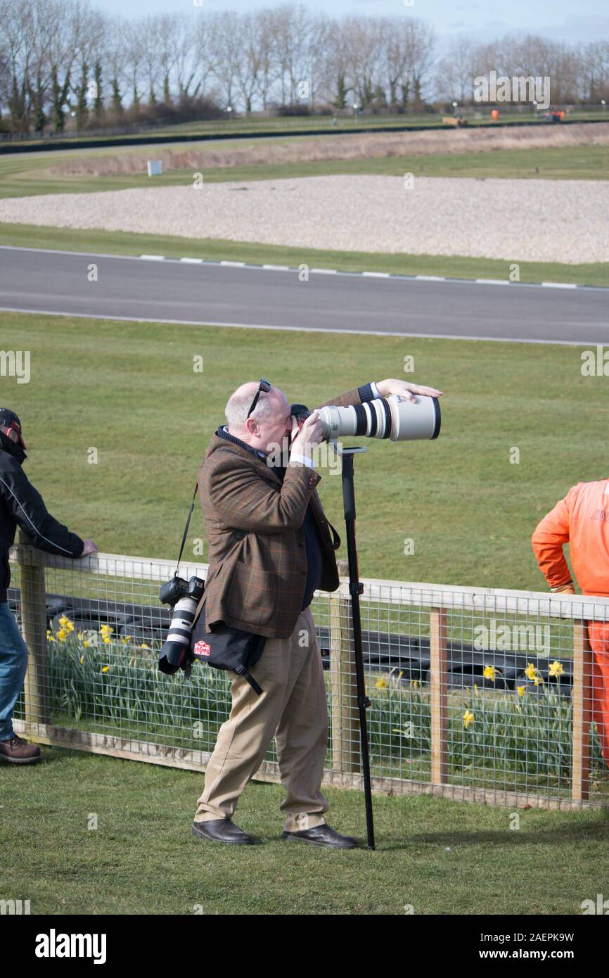 Goodwood GRRC-Mitglieder treffen auf chichester West sussex Motorrennstrecke historische Fahrzeuge rasen Stockfoto