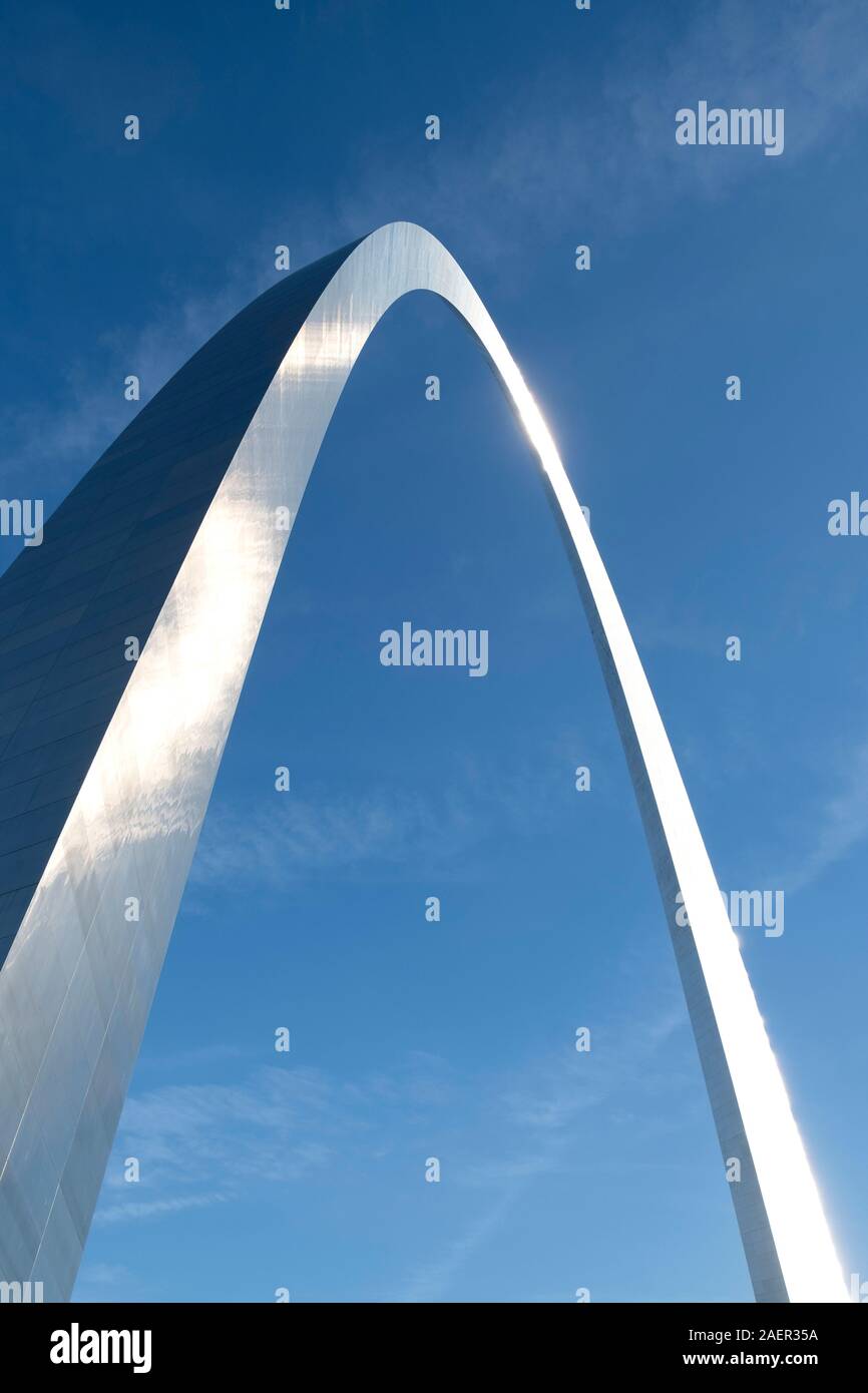 Abstrakte Sicht auf die St. Louis Arch Stockfoto