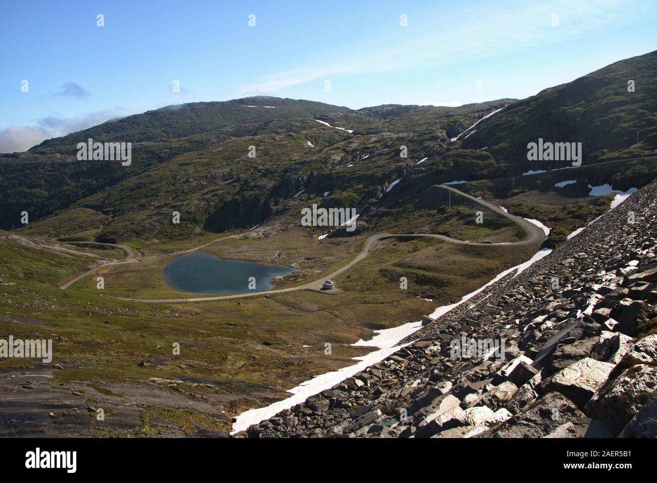 Svartisen Nationalpark, Norwegen Stockfoto