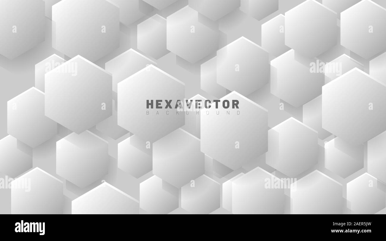 Hexagon Abstract Vector Hintergrund Das Konzept Der 3d Futuristische Technologie Vector Illustration Fur Wallpaper Banner Hintergrunde Karten Landung Stock Vektorgrafik Alamy