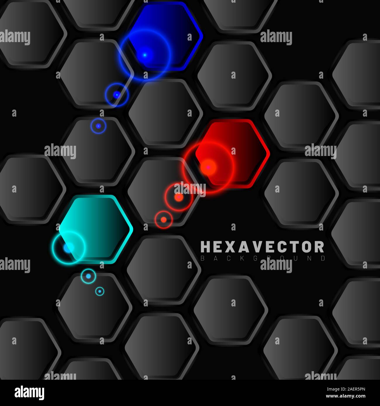 Hexagon Abstract Vector Hintergrund Das Konzept Der 3d Futuristische Technologie Vector Illustration Fur Wallpaper Banner Hintergrunde Karten Landung Stock Vektorgrafik Alamy