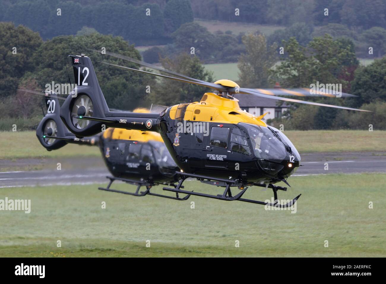 RAF Juno HT 1 von DHFS, die taktische Schulung der militärischen Hubschrauber Piloten. Stockfoto