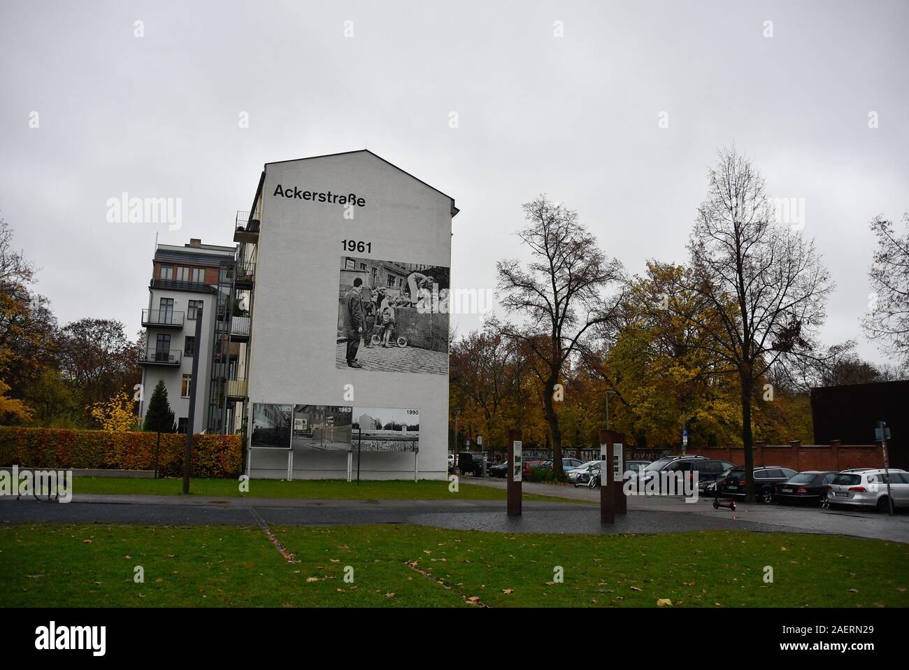 Gedenkstätte Berliner Mauer, Bernauer Straße, Berlin-Mitte Stockfoto