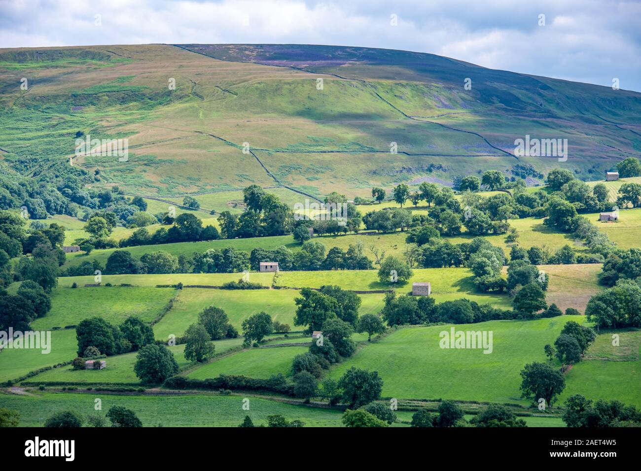 Die ländlichen Gemeinden versteckt im Yorkshire Landschaft, Yorkshire, Vereinigtes Königreich. Stockfoto