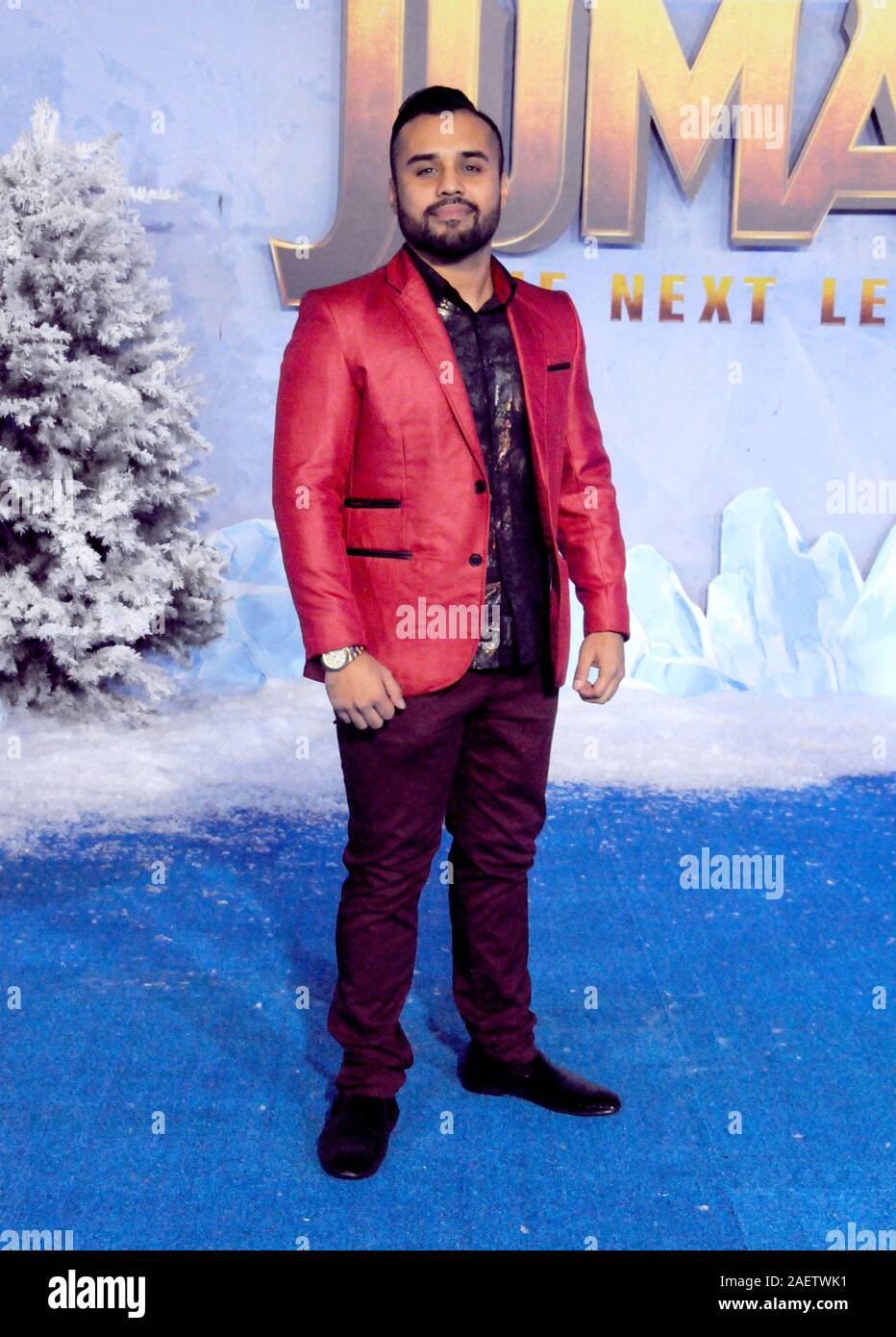 Hollywood, Kalifornien, USA, 9. Dezember 2019 MMA-Kämpfer Hänsel Aquino nimmt Sony Pictures präsentiert die Weltpremiere von "Jumanji: Die nächste Ebene' am 9. Dezember 2019 an TCL Chinese Theatre in Hollywood, Kalifornien, USA. Foto von Barry King/Alamy Stock Foto Stockfoto