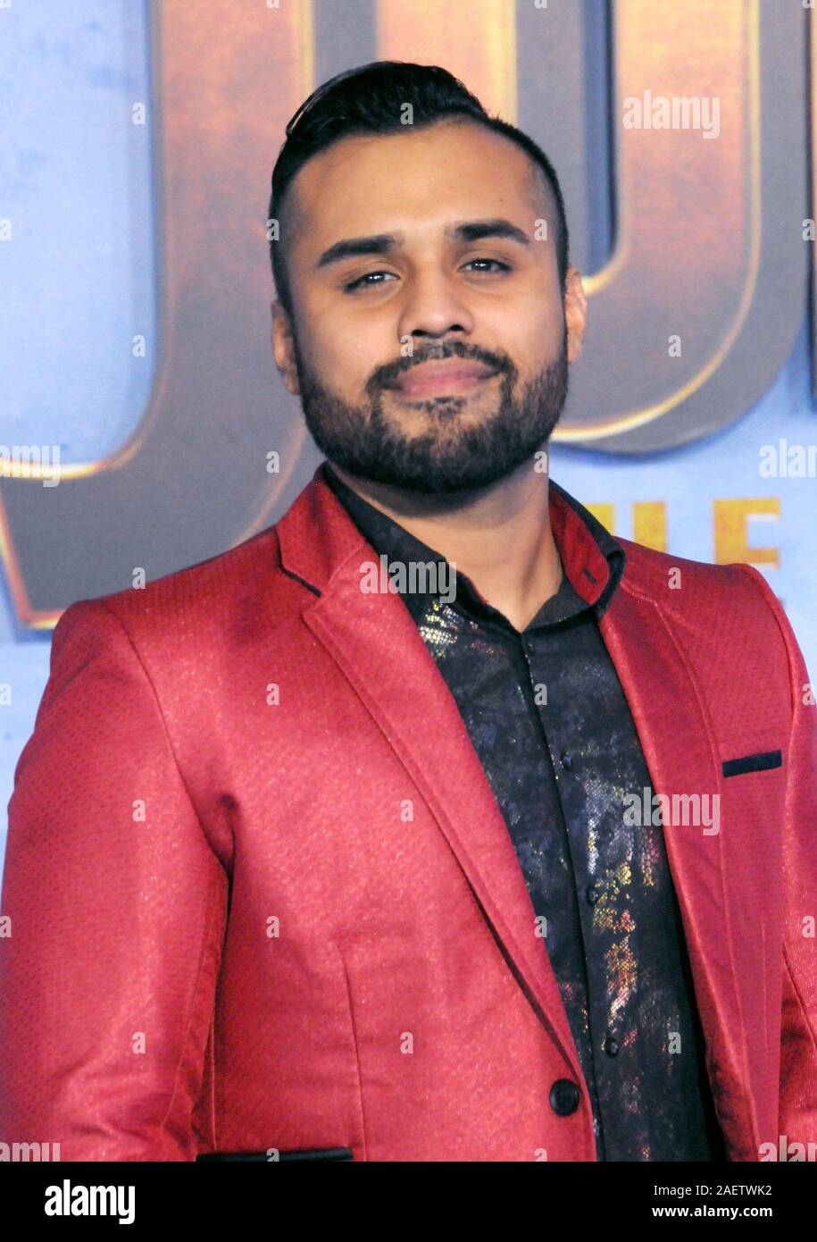 Hollywood, Kalifornien, USA, 9. Dezember 2019 MMA-Kämpfer Hänsel Aquino nimmt Sony Pictures präsentiert die Weltpremiere von "Jumanji: Die nächste Ebene' am 9. Dezember 2019 an TCL Chinese Theatre in Hollywood, Kalifornien, USA. Foto von Barry King/Alamy Stock Foto Stockfoto