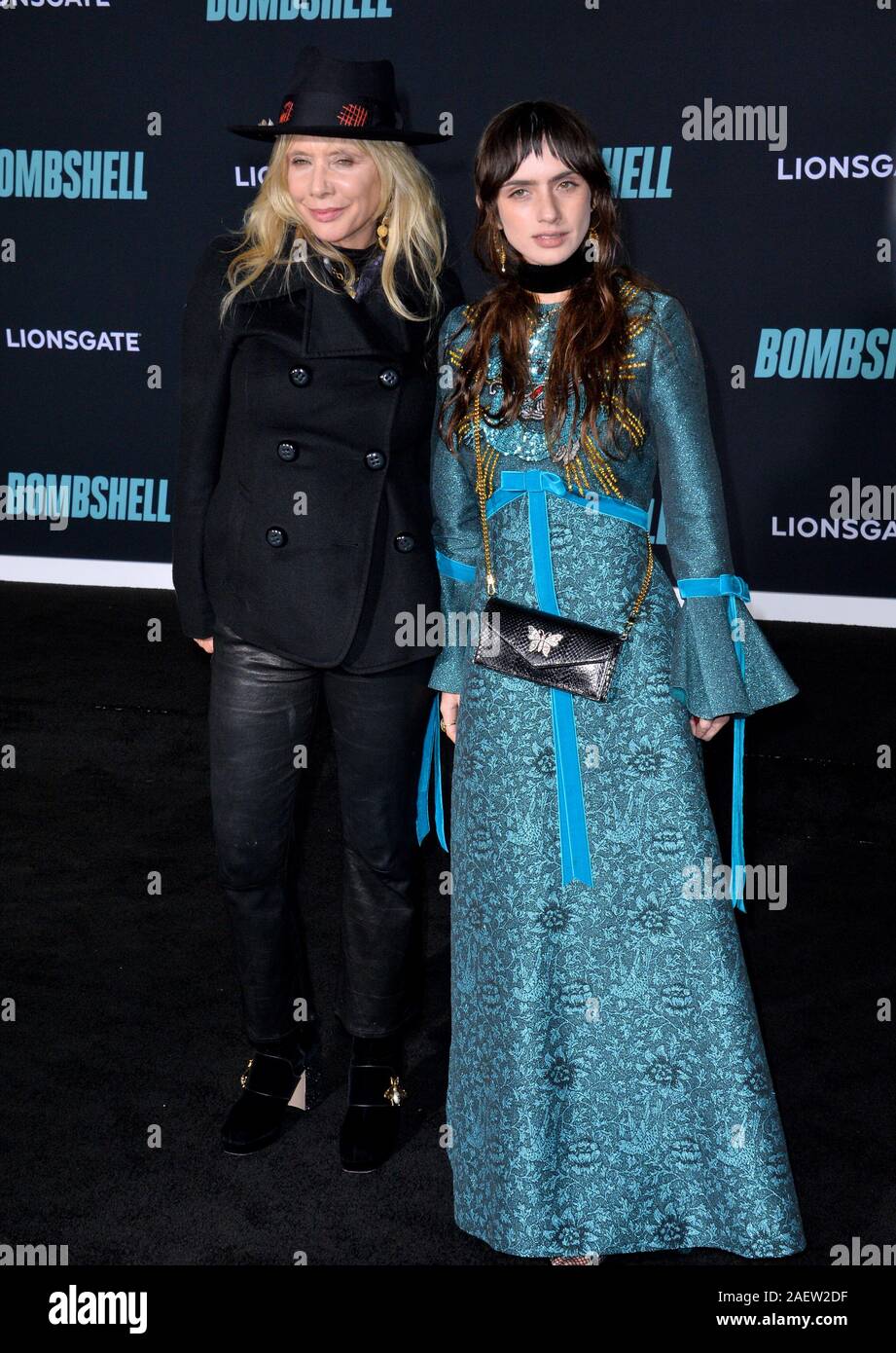 Los Angeles, USA. 10 Dez, 2019. Rosanna Arquette & Zoe Sidel bei der Premiere von 'Bombe' im Regency Dorf Theater. Foto: Paul Smith/Alamy leben Nachrichten Stockfoto