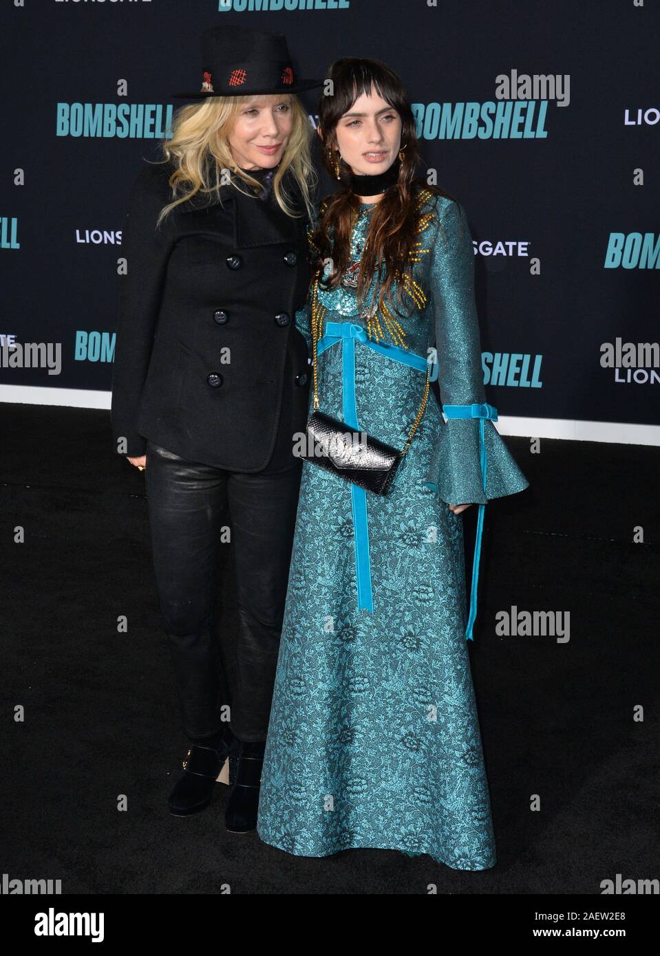 Los Angeles, USA. 10 Dez, 2019. Rosanna Arquette & Zoe Sidel bei der Premiere von 'Bombe' im Regency Dorf Theater. Foto: Paul Smith/Alamy leben Nachrichten Stockfoto